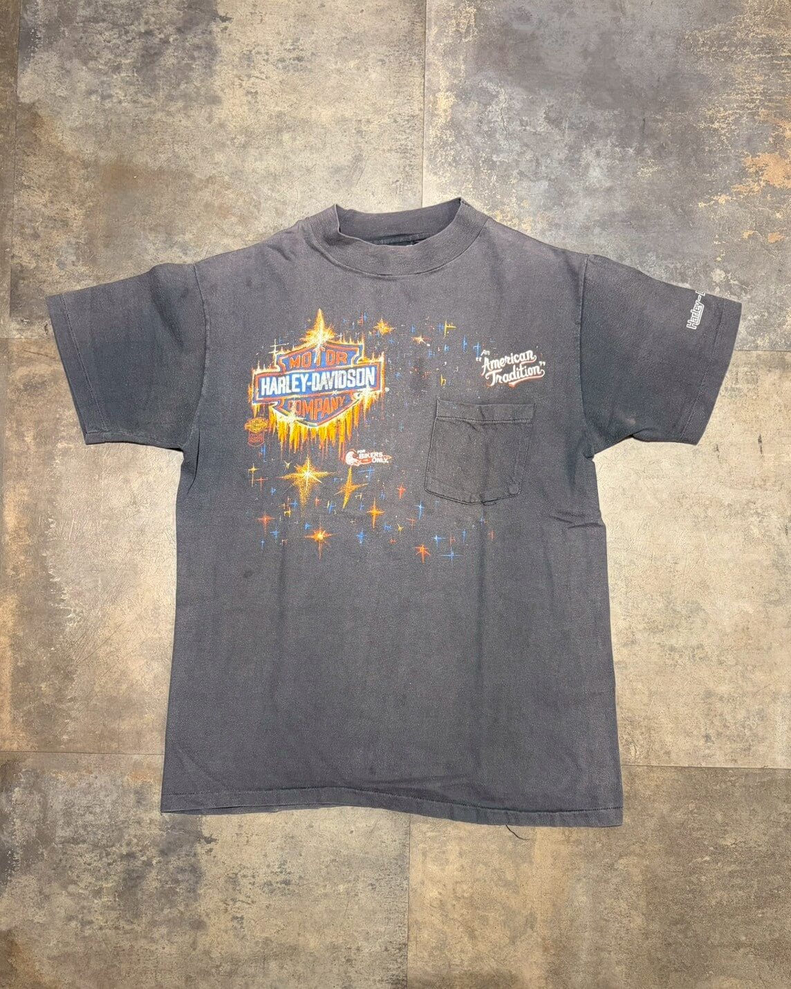 【80s】Harley-Davidson”SUNNYVALE” Pocket Tee