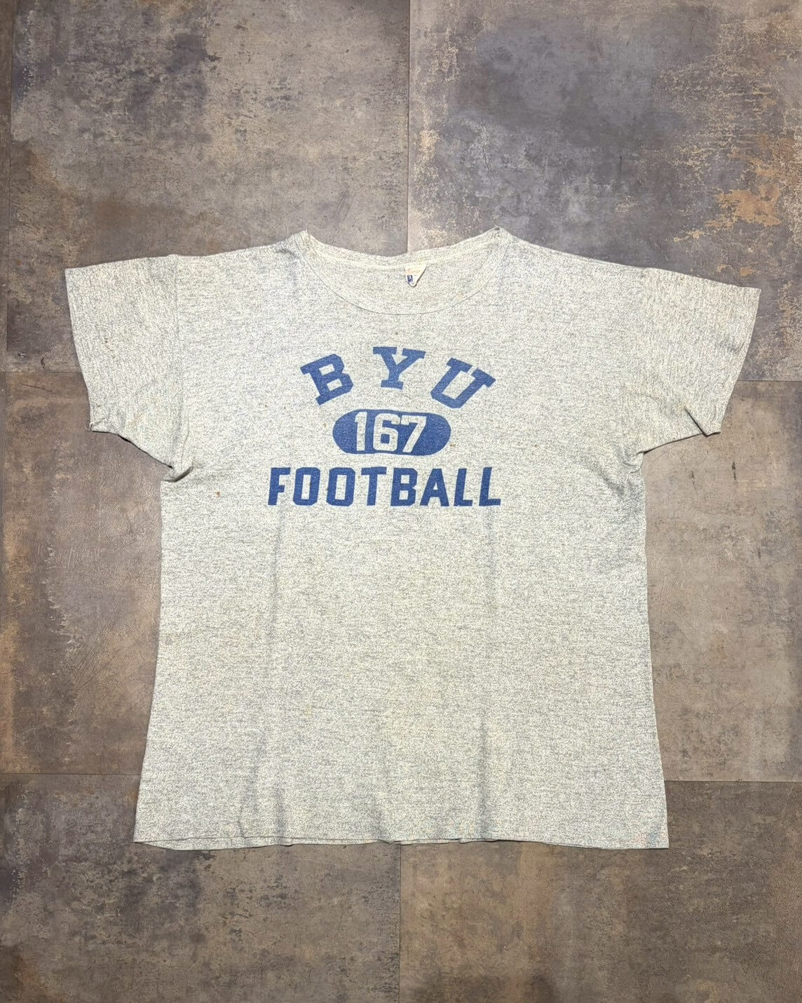 【50s】Champion “BYU 167 FOOTBALL” Tee