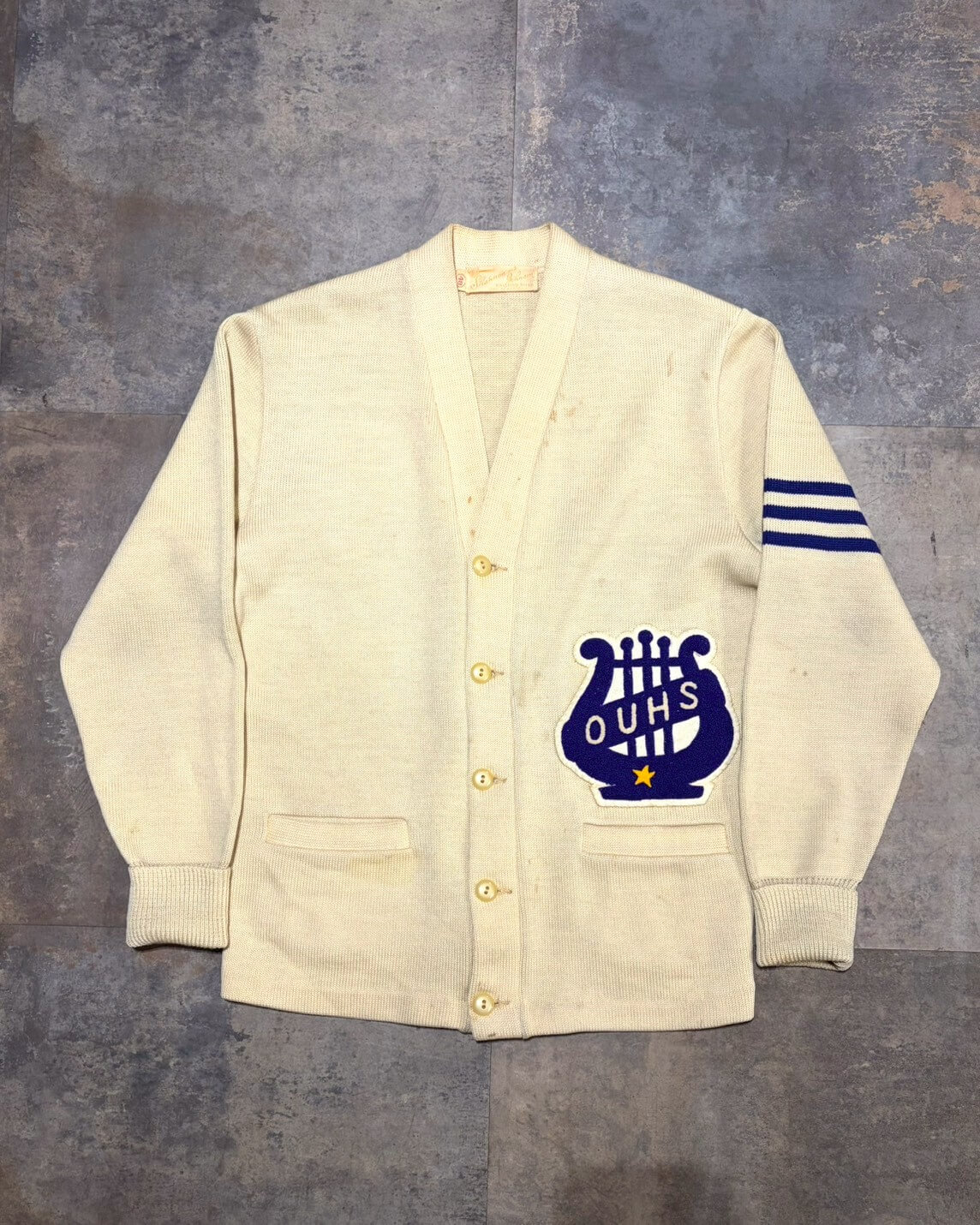 【50s】Shannon and Johnson “OUHS”カーディガン