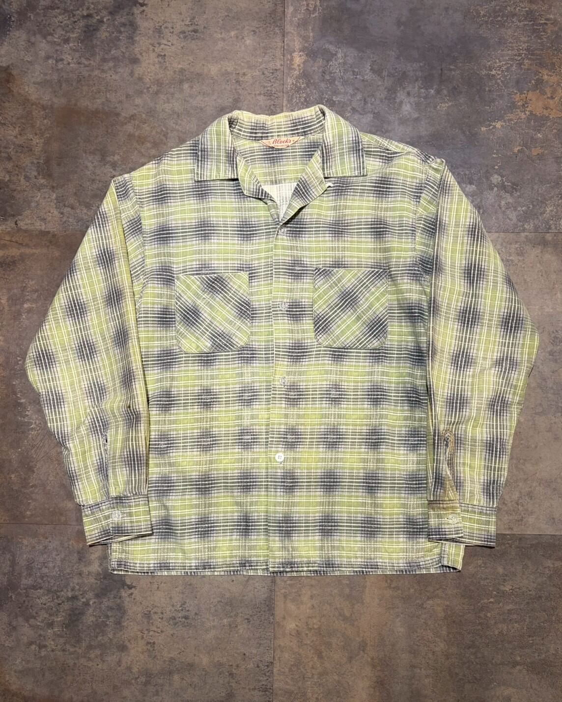 【50~60s】Block’s プリントフランネルシャツ