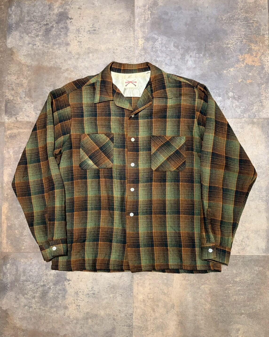 【50~60s】HUNTING CLUB ウールチェックシャツ