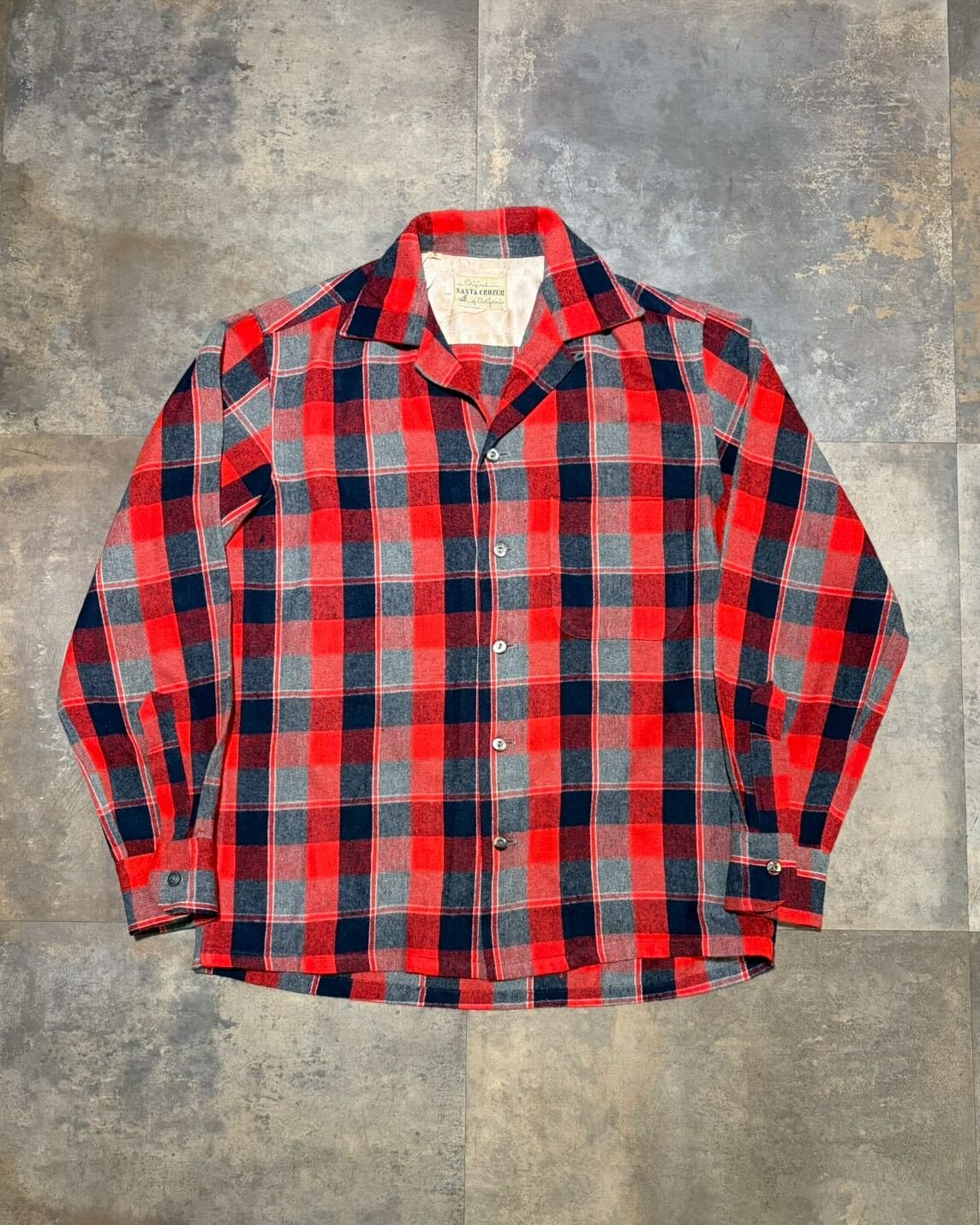 【50s】SANTA CRUZER ウールチェックシャツ