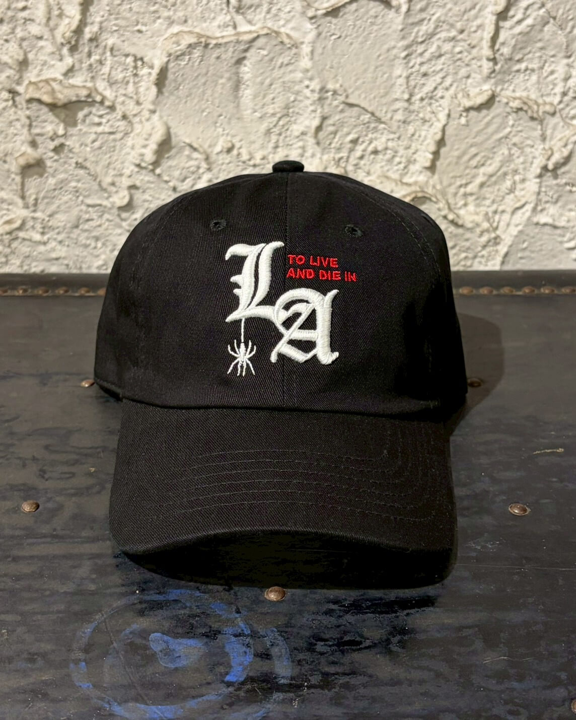 To live and Die in LA Dad Snap Back Cap　BLACK