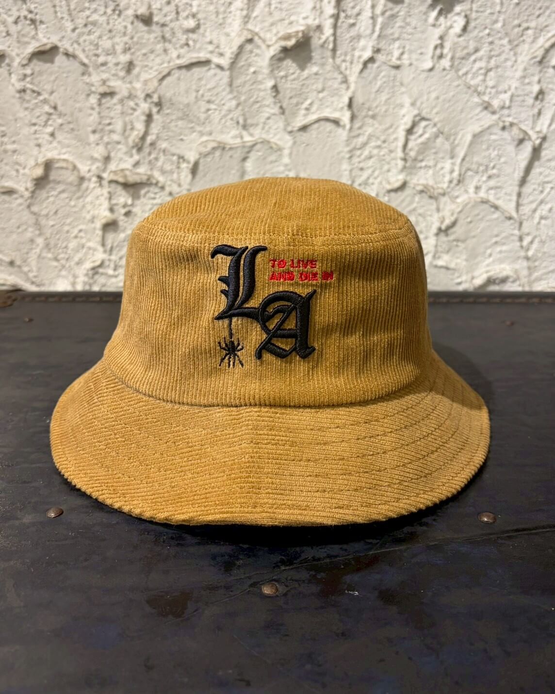 To live and Die in LA Corduroy Bucket Hat　BEIGE