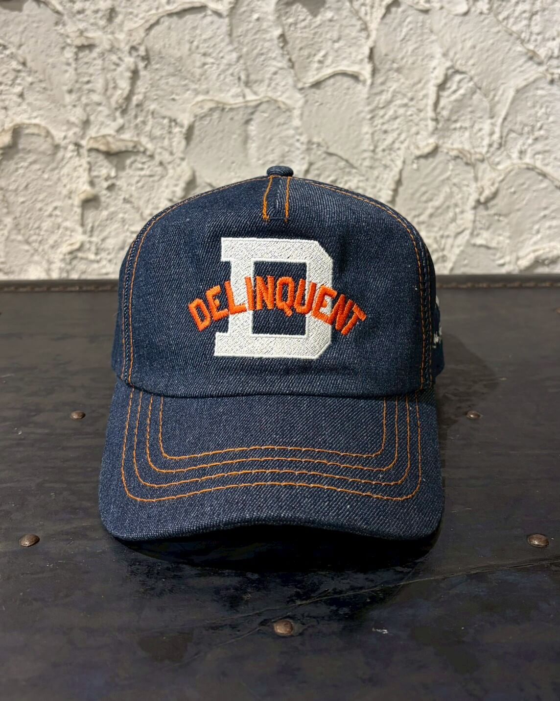 D Logo Denim Snap Back Cap