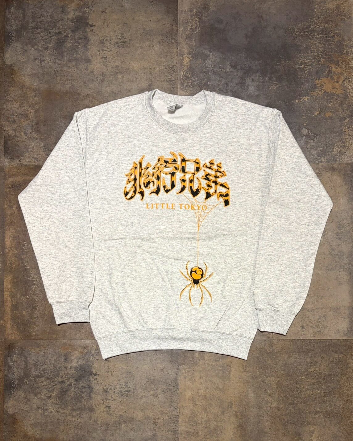 Spider Trap Crew Neck Sweat Shirt　GRAY