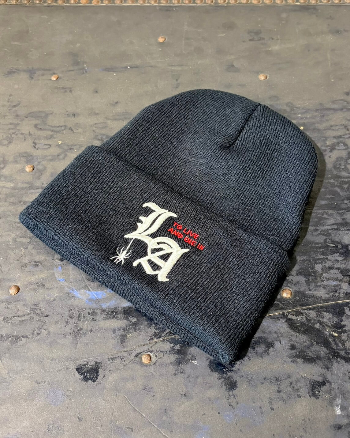 To live and Die in LA Beanie　BLACK