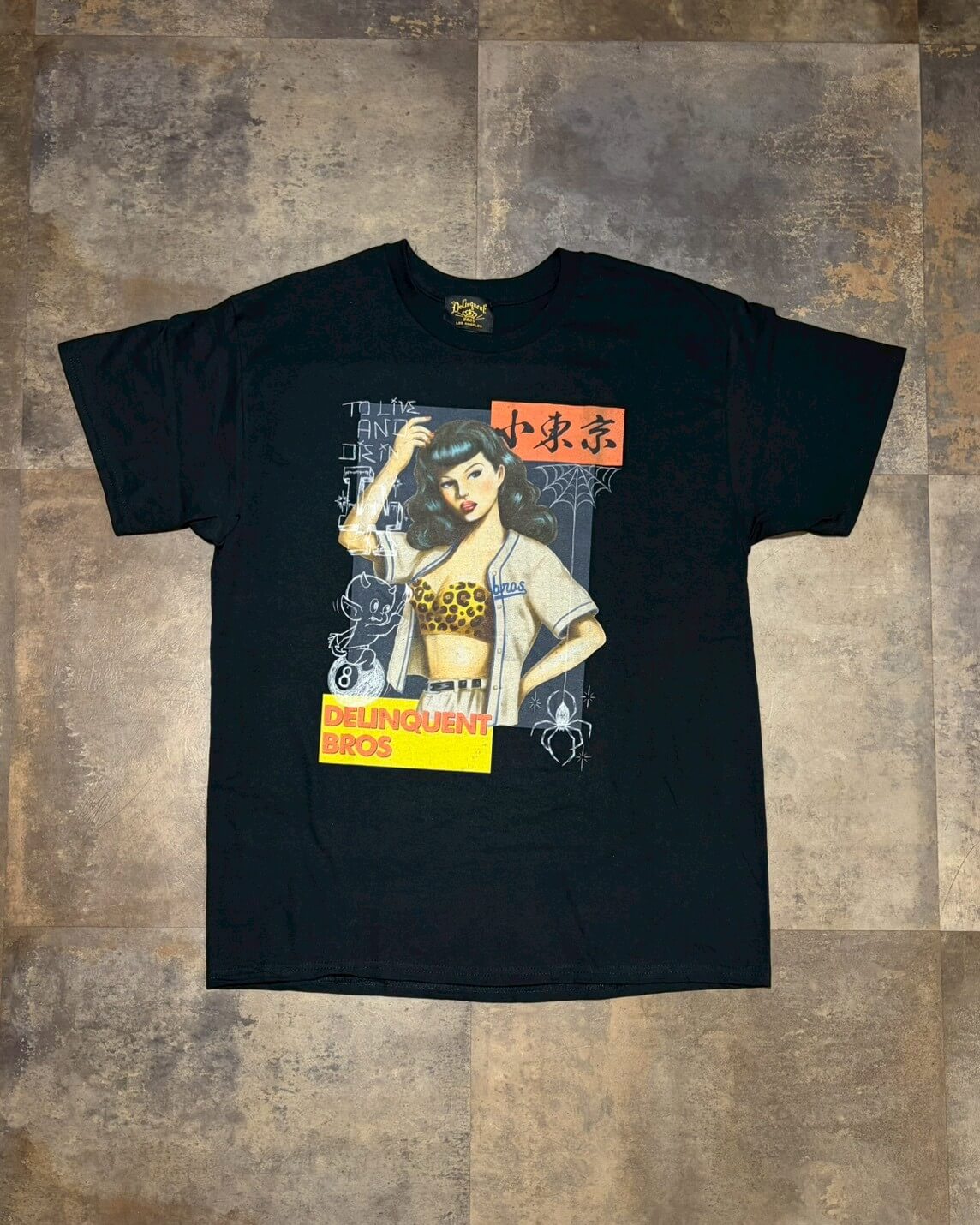 Delinquent Mag Tee　BLACK
