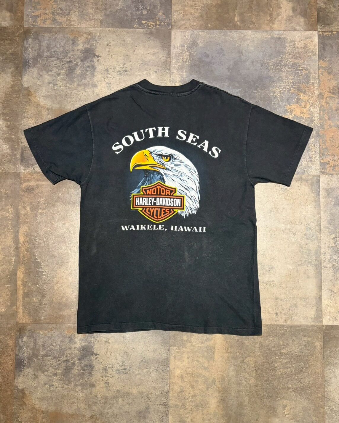 【90s】Harley-Davidson SOUTH SEAS WAIKELE HAWAII Tee