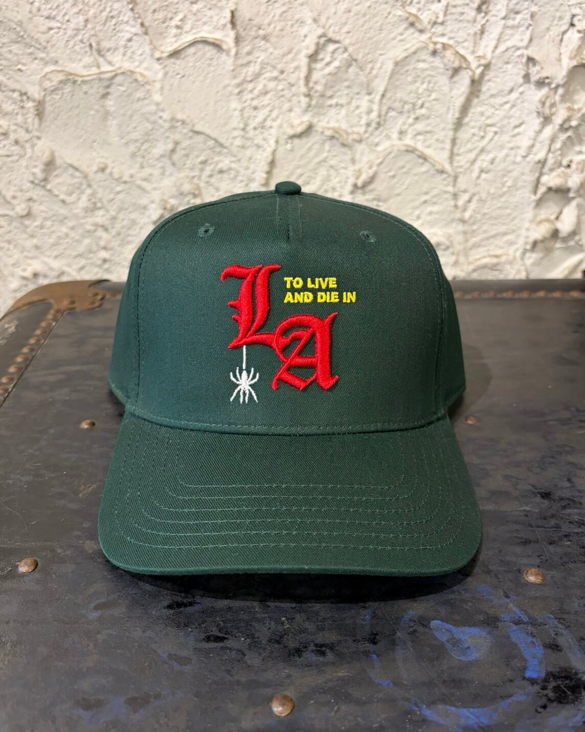 To live and Die in LA 5 Panel Snap Back Cap　GREEN