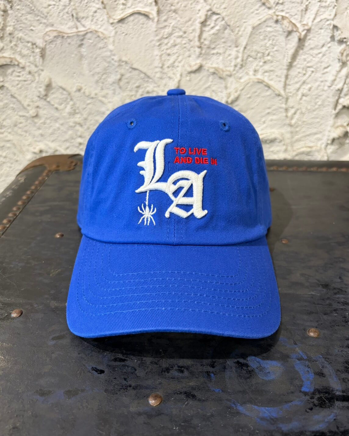 To live and Die in LA Dad Snap Back Cap　BLUE