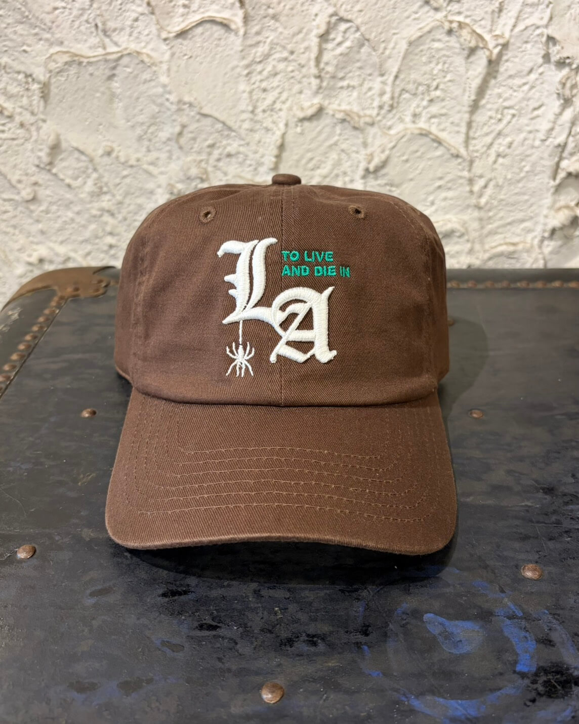 To live and Die in LA Dad Snap Back Cap　BROWN